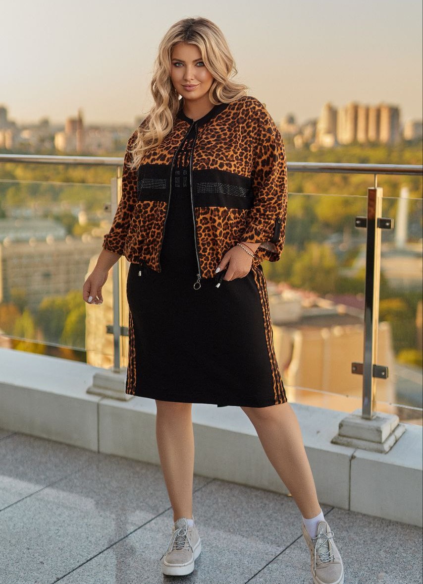 Костюм бомбер+сукня VOJ-A1039T870